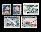 Japan International letter writing week 2020 set of 5 MNH Hokusai