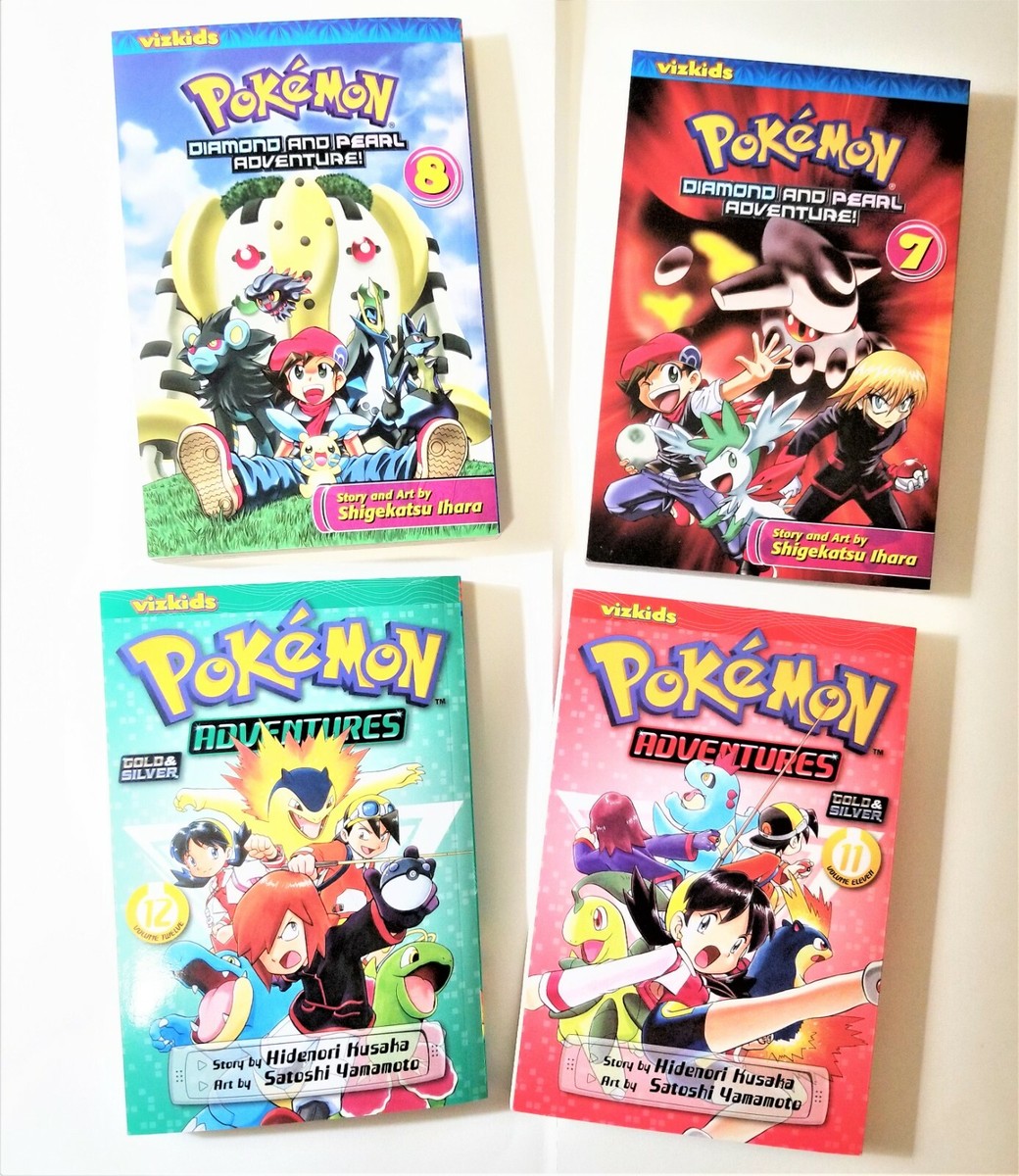 Pokémon Adventures Manga Series Books Lot of Four English Language