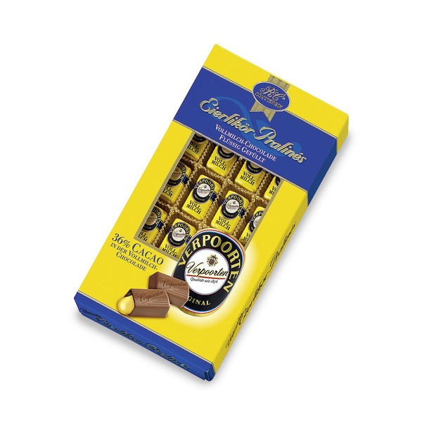 Pralinas De Licor De Huevo Verpoorten Rellenas De Chocolate Con Leche 200g