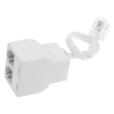 Detachable Line Adapter Replacement Telephone Splitter Jack Converter