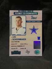 2023 Contenders Permit To Dominate Luke Schoonmaker RC 23 Cowboys Case Hit