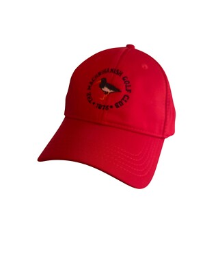 The Machrihanish Golf Club Scotland Red Adjustable Cap By Level