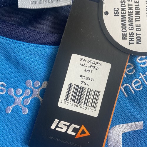 Hull F.C. 2016 Rugby League Away Shirt Jersey ISC Size L English Super League - Picture 6 of 12