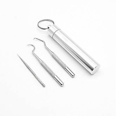 3Pcs Toothpicks Pocket Set Outdoor Portable Multi-Purpose Toothpick Fruit F- _r1