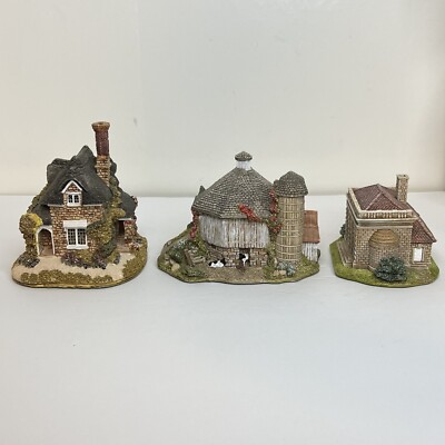 Lilliput Lane Collectible Cottages Buildings Lot of 3 With Boxes