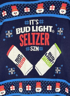 Seltzer Ugly Christmas Sweater Bud Light Bud Light Seltzer Holiday