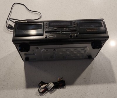 Pioneer CT-W205R Stereo Dual Double Cassette Deck Player w/Auto