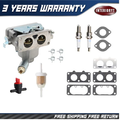 INTERIORYT Carburetor For Briggs & Stratton 21HP-25HP V-Twin Lawn Mower Engines 595759 Carb