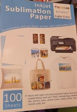 Printers Jack Inkjet Sublimation Paper 8.3"x11.7" Light Color 100 sheets
