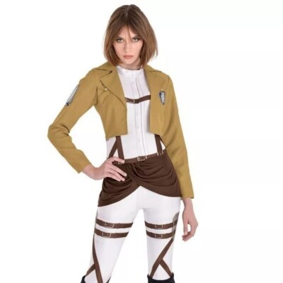 Attack on Titan Scout Regiment Adult Costume Halloween Cosplay Anime  Women's LG