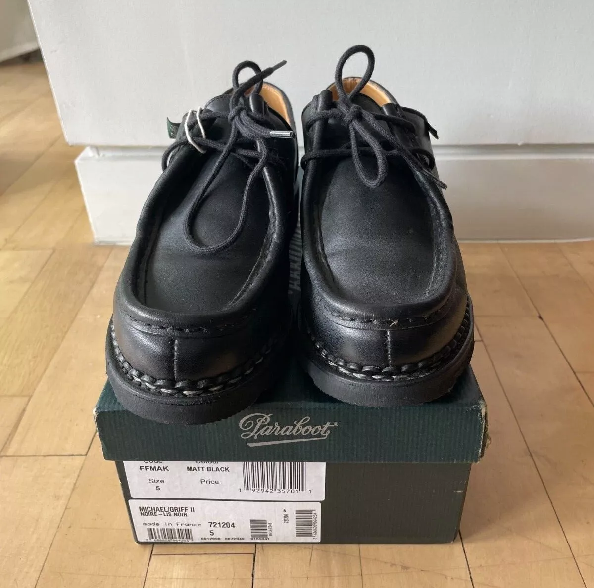 Paraboot Michael/Griff II Shoe in Lisse Noir
