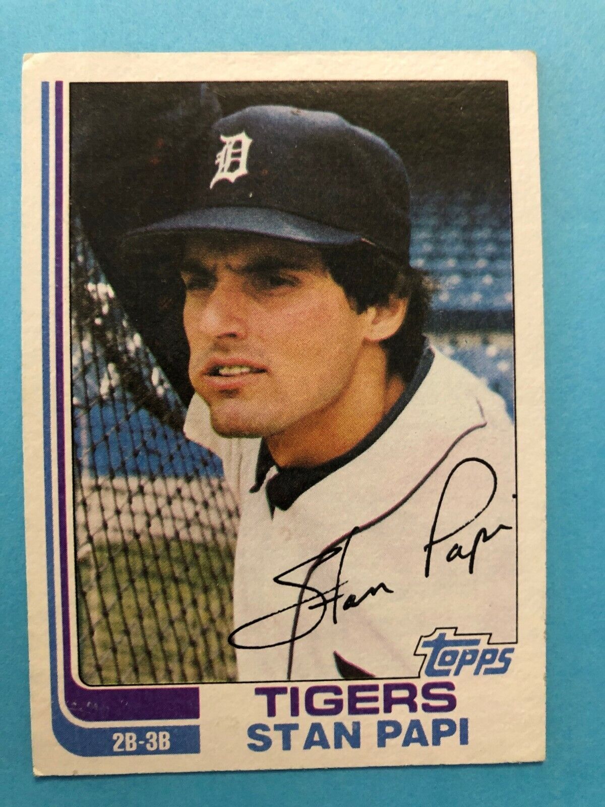 Autograph Warehouse 703057 Stan Papi Signed Detroit Tigers, JZ 1982 Fleer  No.280 Baseball Car, 1 - Ralphs