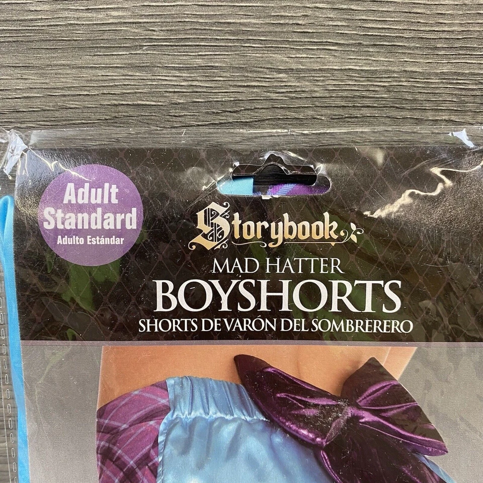 Libro de Cuentos Sombrerero Loco Niño Pantalones Cortos Disfraz Adulto Estándar 846473 Azul Púrpura Foto 2 de 4