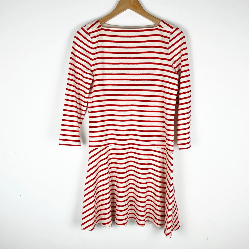 Платье цельнокроеное TORY BURCH с заниженной талией морское льняное - размер XS - Изображение 2 из 4