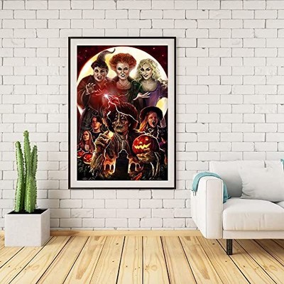Diamond Painting Kits for AdultsDiamond Art Halloween HD Canvas DIY 5D Full D...