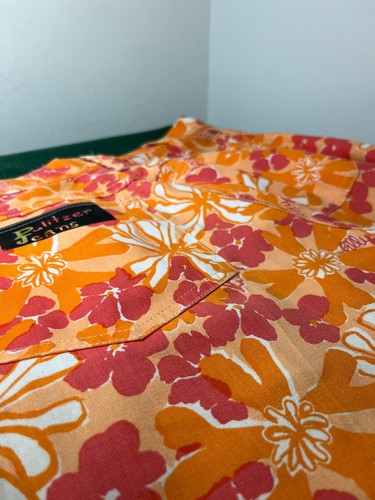 Vintage Lilly Pulitzer Men's Stuff Orange Floral Print Pants - Picture 7 of 8