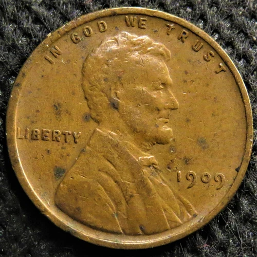 1909 VDB Lincoln Wheat Cent with nice details