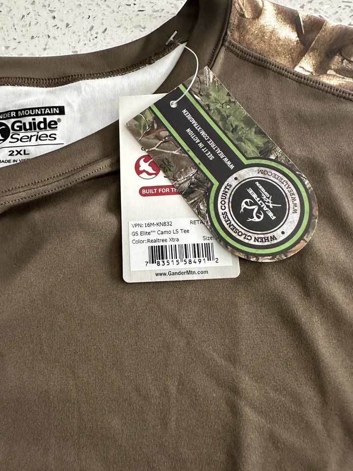 Gander Mountain Guide Series Camouflage Shirt 2XL Long Sleeve Hunting Shirt NWT - Image 3 of 4
