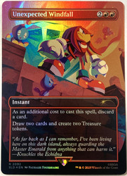 Unexpected Windfall #2092 Rainbow Foil Secret Lair x Sonic: Chasing Adventure