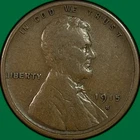 1915-S Lincoln Wheat Cent Fine F Coin #40111