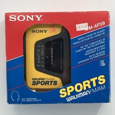 Vintage Sony Walkman Sports Am/fm Radio Cassette Wm-af59 Vintage Sony Walkman Sports Am/fm Radio Cassette Wm-af59