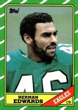 1986 Topps #277 Herman Edwards