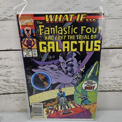 Marvel Comics What If #15 1990 Vol. 2 Fantastic Four Vintage Comic Book Sleeved
