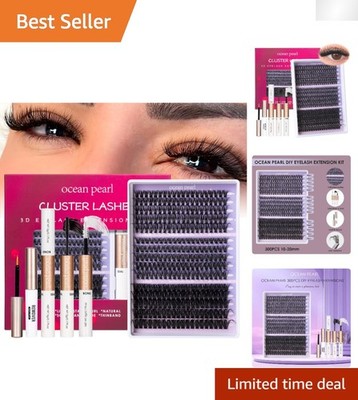 Luxury 300 PCS Individual Lash Clusters 10-20mm - Customizable Volume Styles