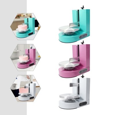 Adjustable Cake Decorating Machine for 4-12'' Cakes Cream Spreading Machine w/LCD