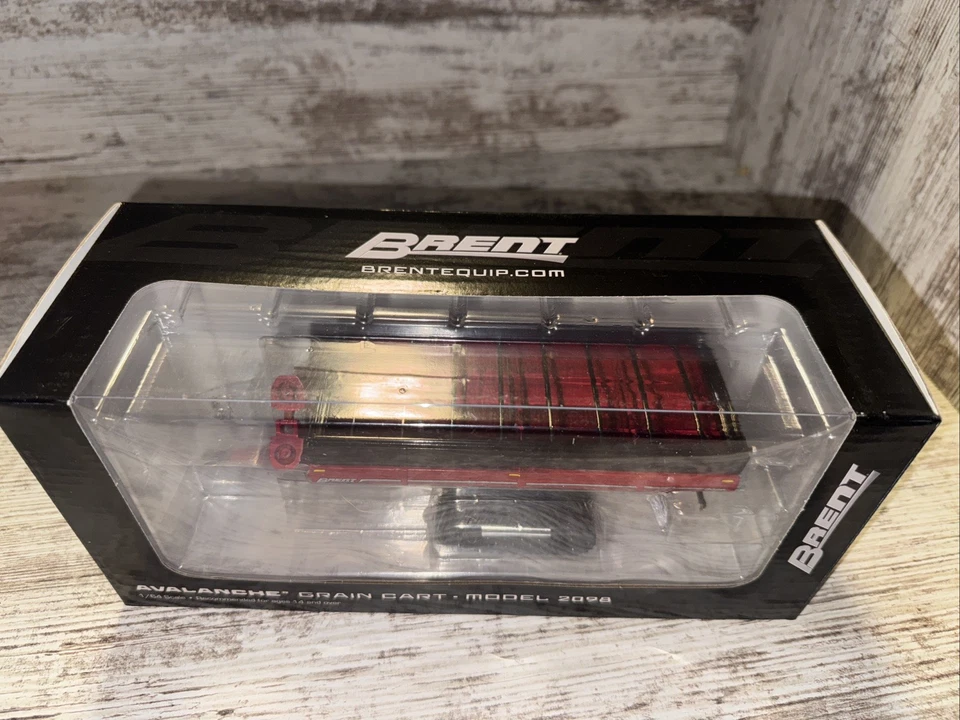 1/64 Brent Avalanche 2098 Grain Cart with Equalizer Tracks, Red  Spec-Cast - Image 3 of 4