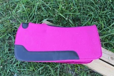 Showman 24" x 24" Felt Pony Saddle Pad w/ Top Grain Wear Leathers