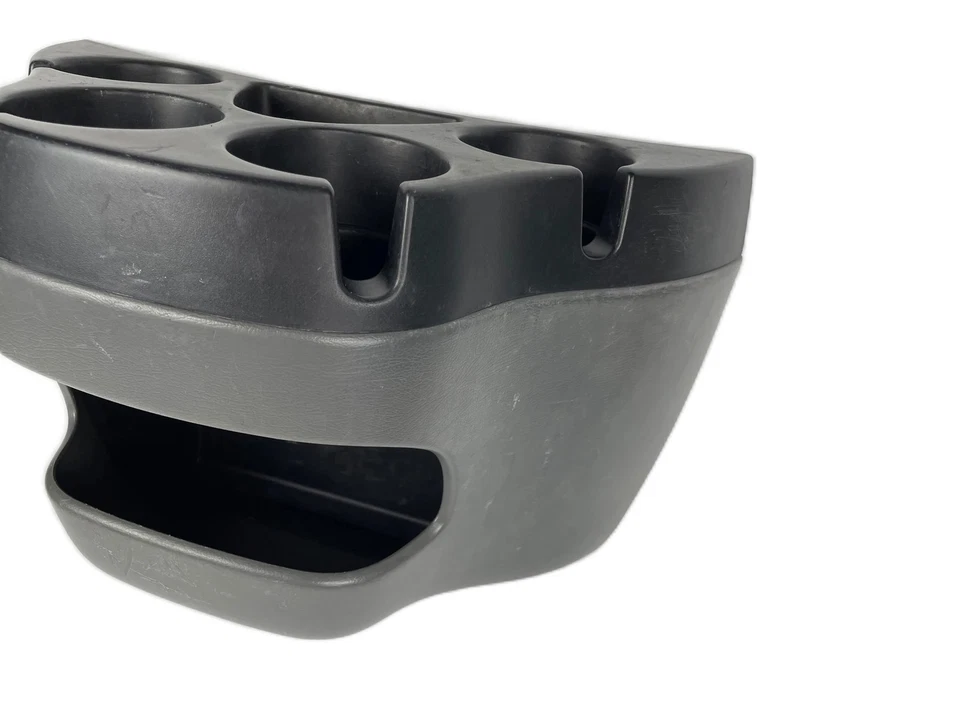 Ford Van E250 E350 2003-21 consola central delantera conjunto portavasos gris Foto 3 de 4