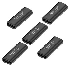 5 Pack USB C Female to Female Adapter.Usbc Extender.Usbc Coupler Supports up to