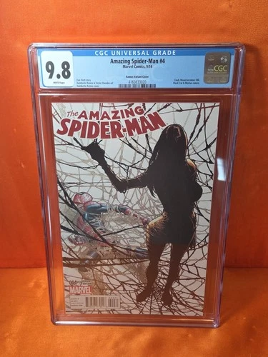 Amazing Spider-Man #4 (2014) 1:10 Ramos Variant CGC 9.8 1st Appearance Of Silk