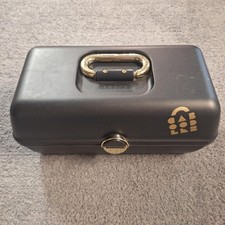 Vintage Caboodles 2630 Black Makeup Train Cas...