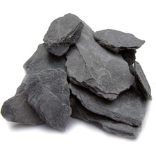 100 Natural Slate Stone 1-3 Inches - Ideal for Aquascaping Reptile Habitats