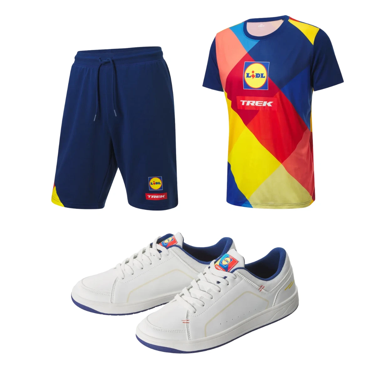 ☝️🔥💯 Lidl x Trek Shorts, Tshirt, Trainers Bundle Limited Edition Festival💯🔥☝