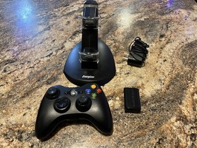 Microsoft Xbox 360 Console Bundle Kinect Sensor Controller Charging Dock Games