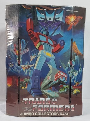 Vintage 1985 Transformers G1 Jumbo Collectors Carrying Case W/ Shelves Hasbro