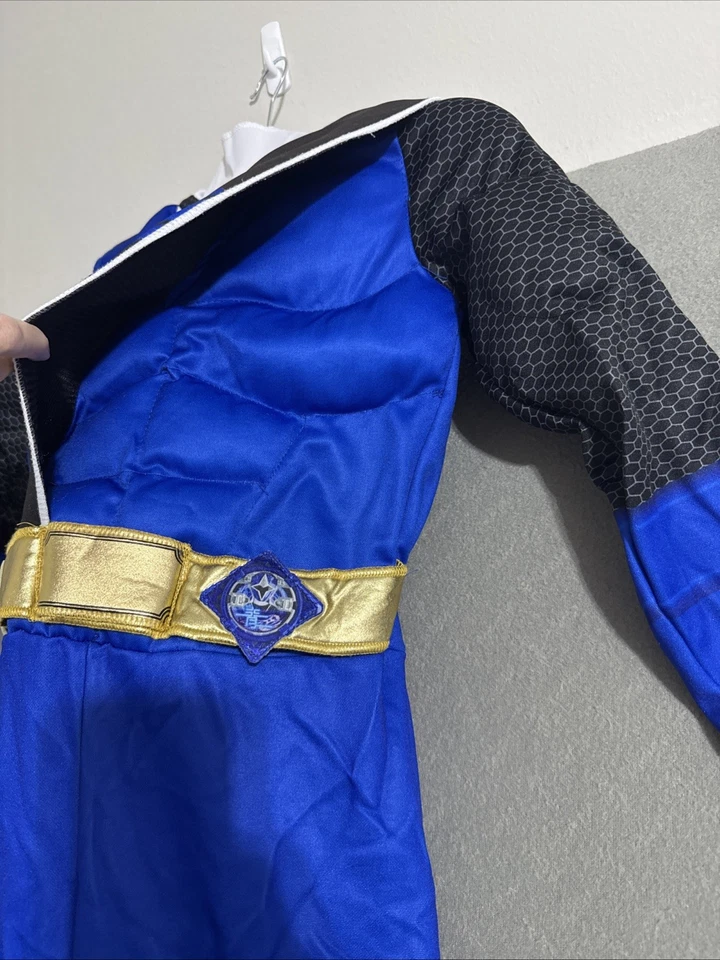 Disfraz Power Rangers Azul Rangers Niños (8-10) Mono Solo Halloween Juegos con disfraces * Foto 4 de 4