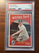 1959 Topps Whitey Ford PSA 5 #430 HOF Yankee