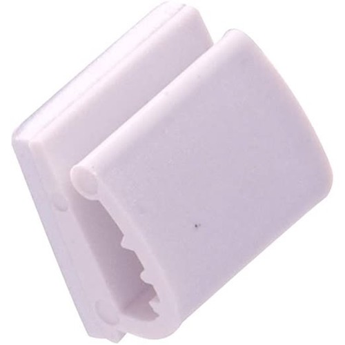 Hillman Adhesive Wire Clip White 12 Pack 852984