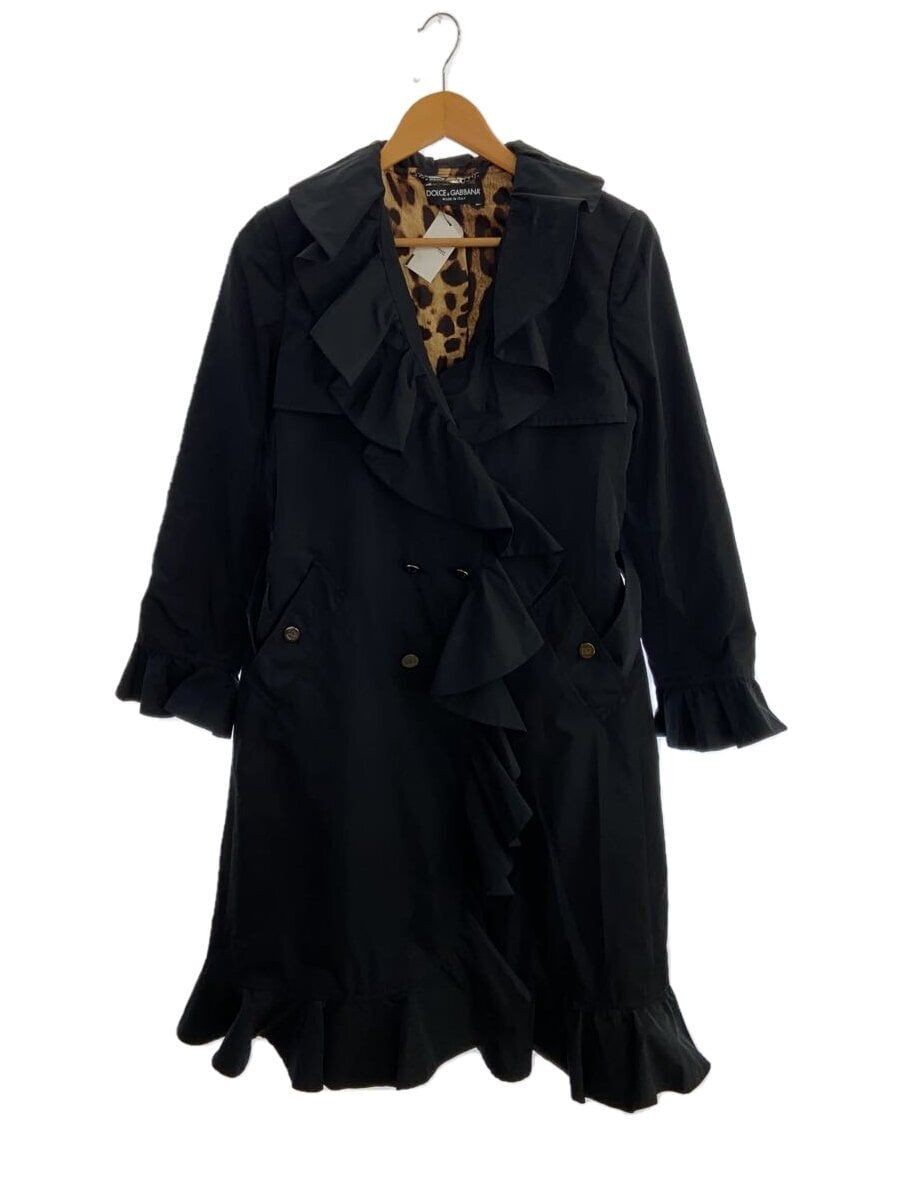 ALTRA DOLCE & GABBANA altro cappotto 38 poliestere nero tinta unita F035IT FUMC4