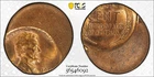 195X Lincoln Wheat Cent Struck 50% Off-Center Mint Error PCGS MS64RB