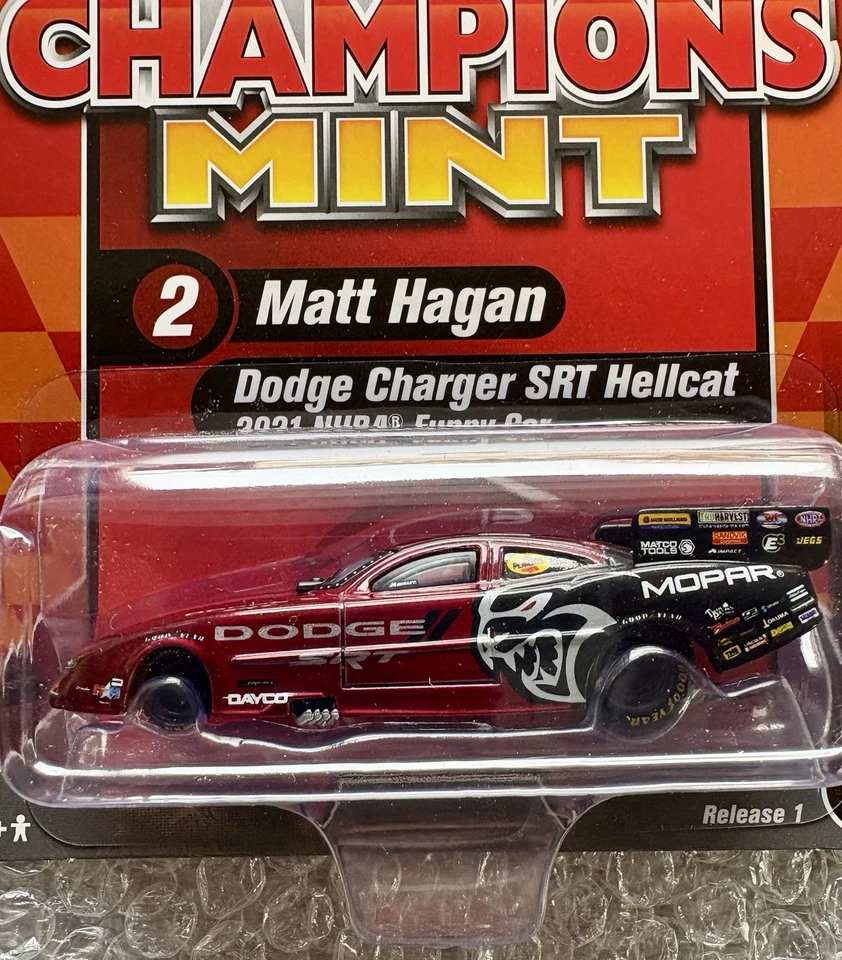 Racing Champions 1:64 Diecast Car Matt Hagan '21 Cargador Hellcat Funny Car RC014 Foto 4 de 4