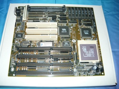 Vintage FIC 486-PIO3 Socket 3 486 PCI Motherboard Am5x86-133 Used Tested