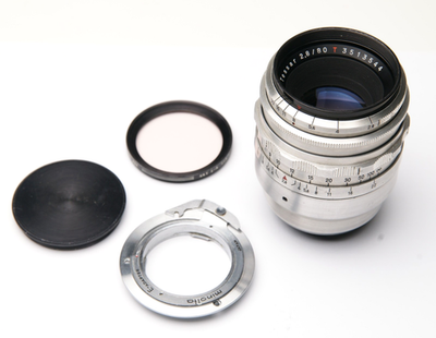 ZEISS TESSAR JENA 80mm f2.8 MF lens-Pentacon 6 Exacta 6x6 /35mm