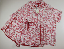 FAT FACE MARTHA TREETOP BIRD SLEEPWEAR PYJAMA SHORTS SET 974488 WOMEN UK22