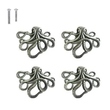 Octopus Drawer Knobs Nautical Beach Ocean Theme Home Decor Drawer Pulls Handles 