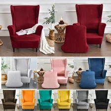 Slipcover Wing Chair Covers Stretch Wingback Armchair Chair Cover Sofa Protector